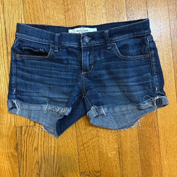 Abercrombie & Fitch Pants - Abercrombie & Fitch Dark Blue Denim Shorts
